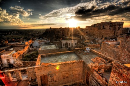 Fort Jaisalmer - zachód